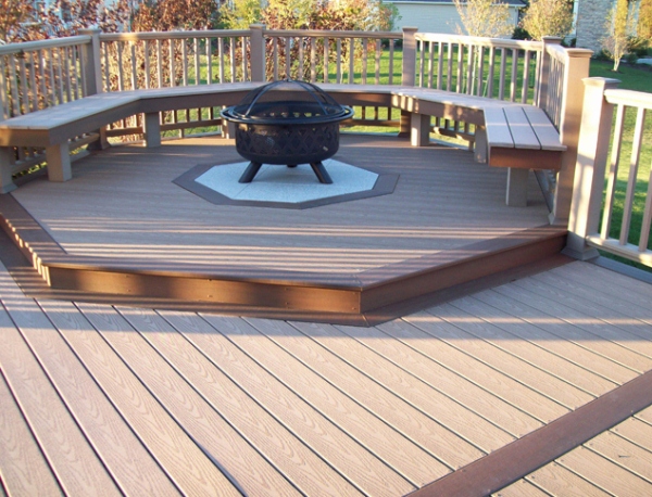 Deck with Fire Pit Designs