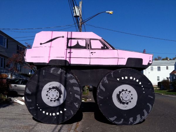Cardboard monster truck