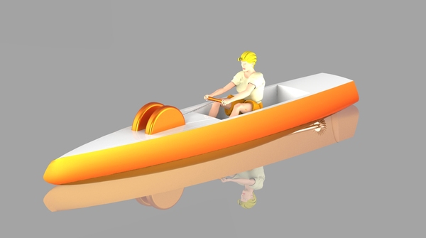 DICYCLE: Human powered boat