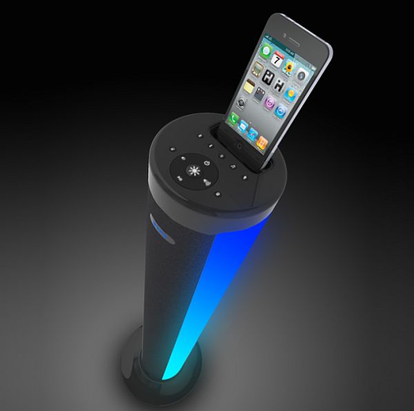iHOME iP76 LED Color Changing Speaker Tower