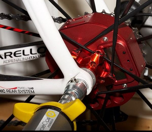Laser spoke power meter