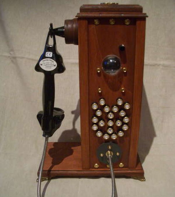 Steampunk desk-phone