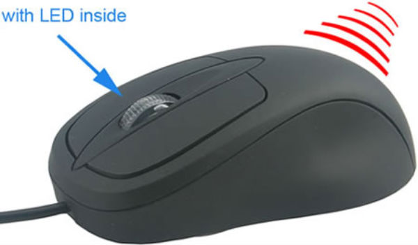 USB Mouse with Infrared Heater