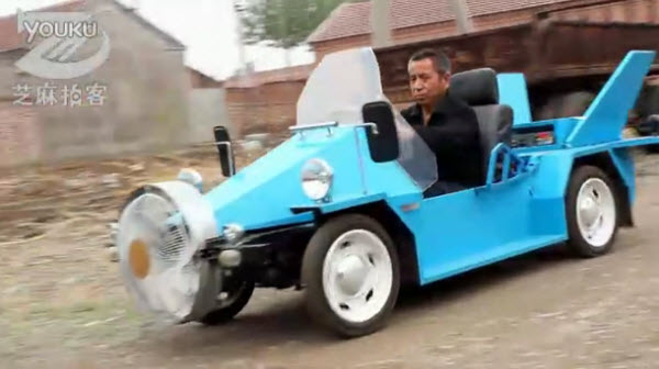 Wind-Powered  Electric Car