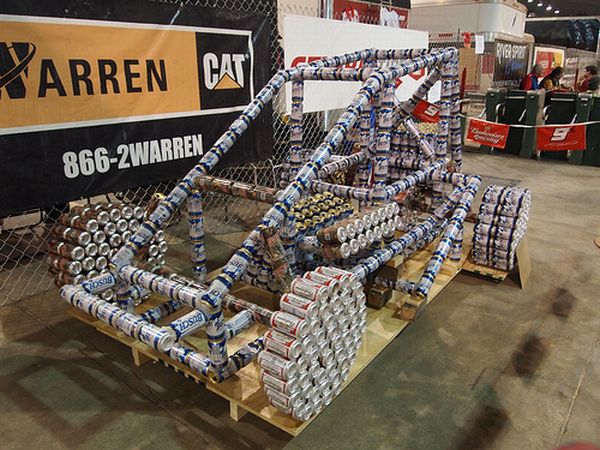 Beer can vehicle