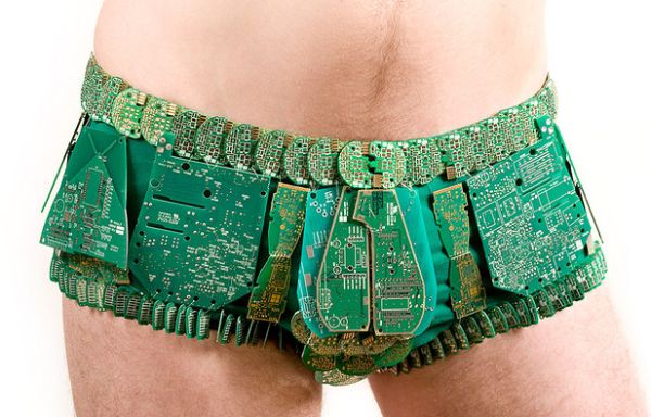 Boxer Briefs Made from Circuit Boards