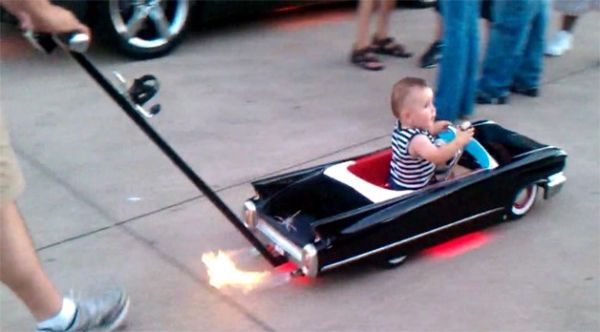 Custom Cadillac baby stroller