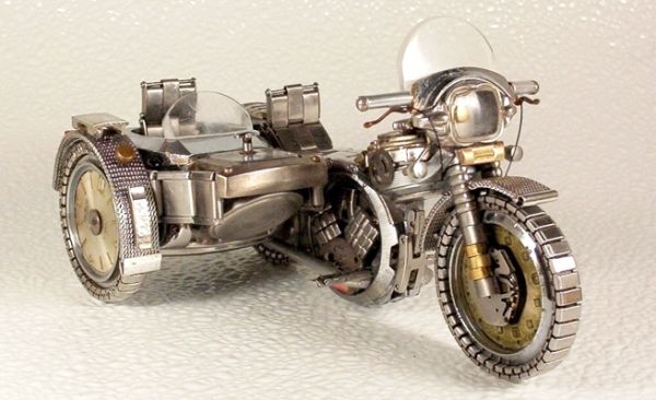 Motorcycles using old watches
