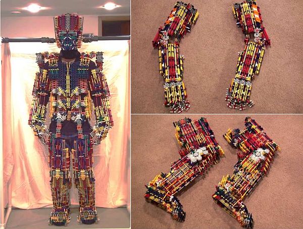 Robotic suit out of K'NEX