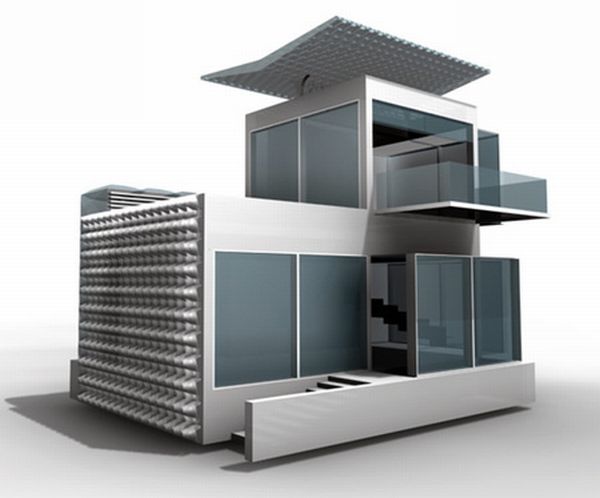 Self-sufficient futuristic house