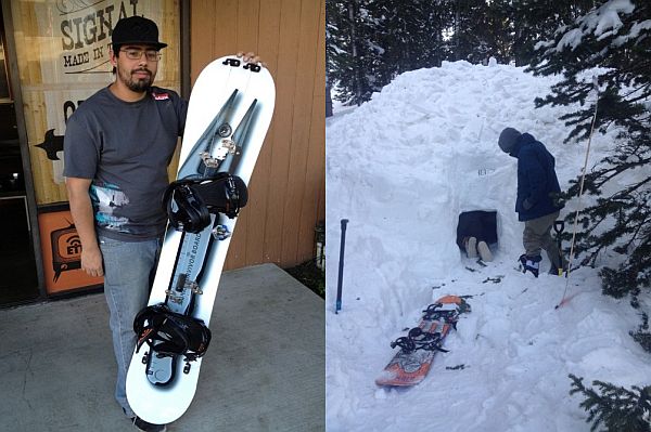 Snowboard built for survival