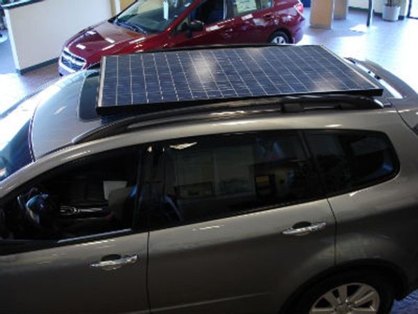 Solar-powered Subaru Tribeca