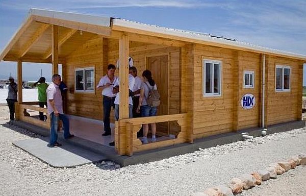 Solar powered wooden homes