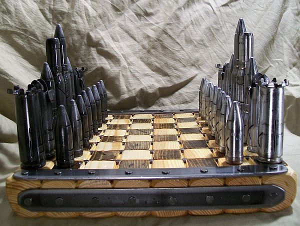 Steel 20mm Bullet Chess Set