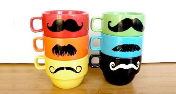 The mustache cups